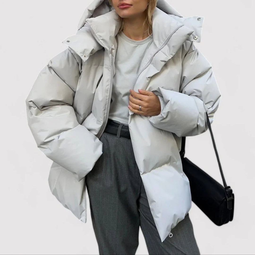 Damen Übergroße Pufferjacke Stilvoll 1