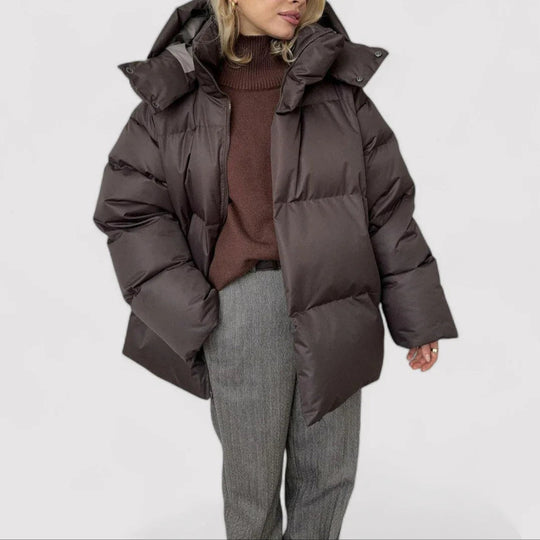 Damen Übergroße Pufferjacke Stilvoll 2