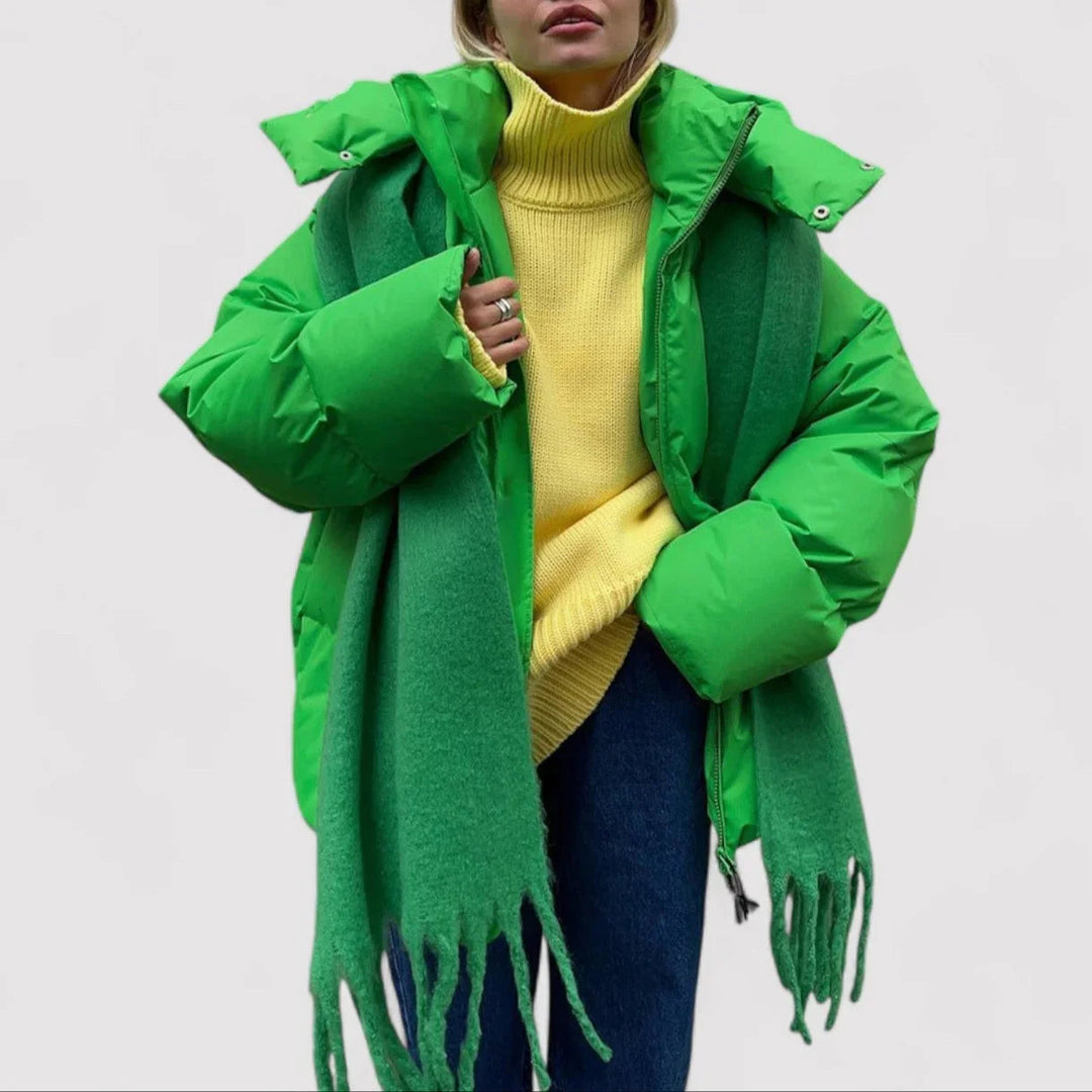 Damen Übergroße Pufferjacke Stilvoll 3