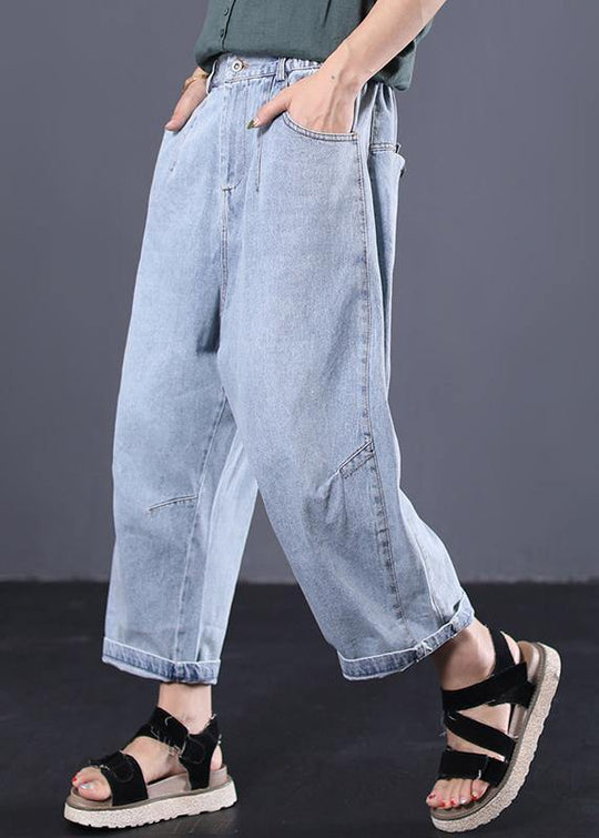 Damen Vintage Jeanshose Lässig 0