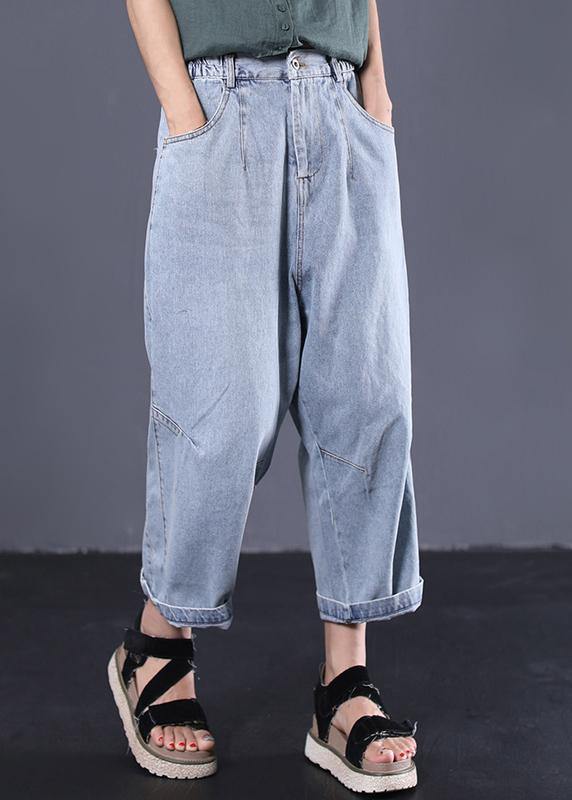 Damen Vintage Jeanshose Lässig 2