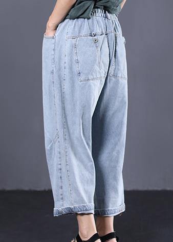 Damen Vintage Jeanshose Lässig 3