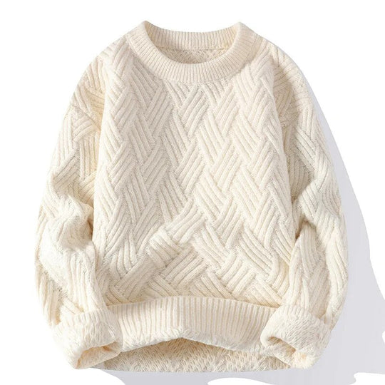 Damen Vintage Pullover mit Rundhalsausschnitt 2