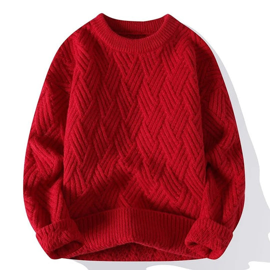 Damen Vintage Pullover mit Rundhalsausschnitt 3