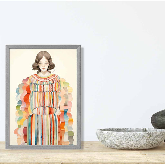 Damen Wandkunst Abstrakt Bunt Modernes Design 4