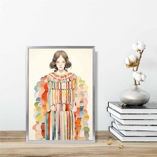 Damen Wandkunst Abstrakt Bunt Modernes Design 6