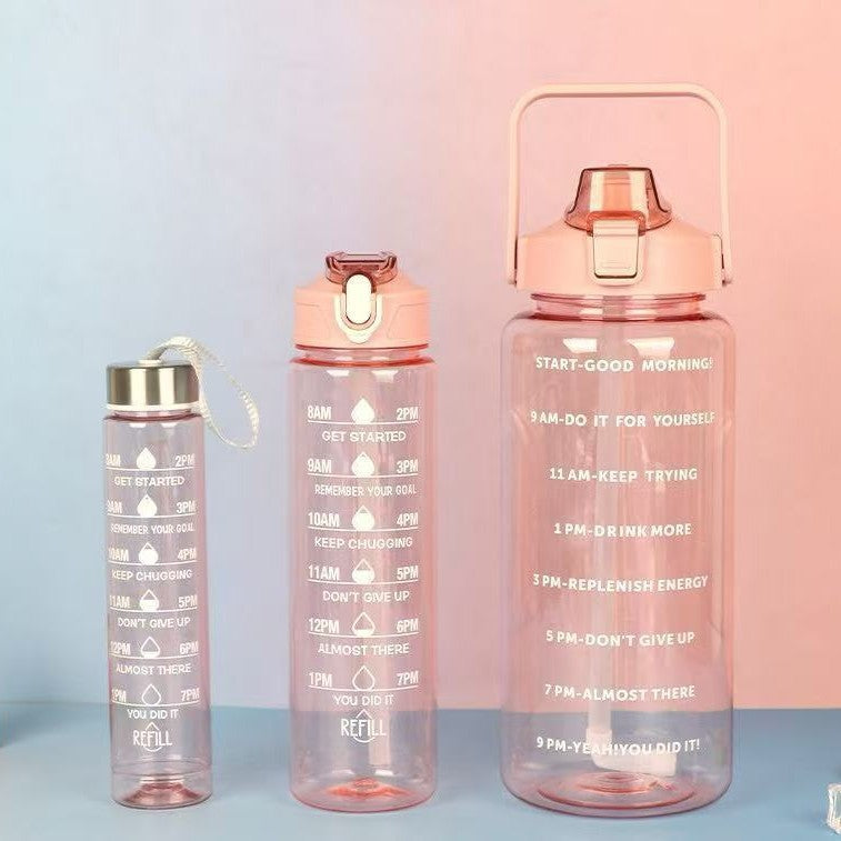 Damen Wasserflasche mit Motivationsmarkierungen 0