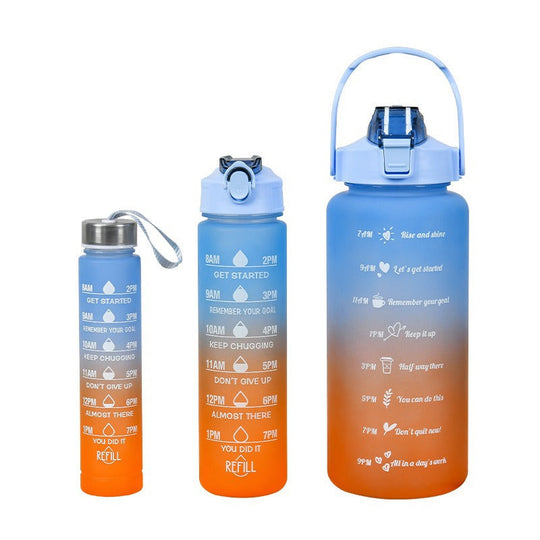 Damen Wasserflasche mit Motivationsmarkierungen 11