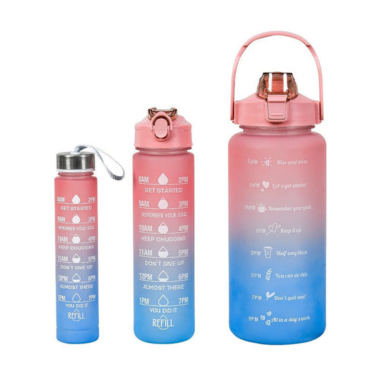 Damen Wasserflasche mit Motivationsmarkierungen 2