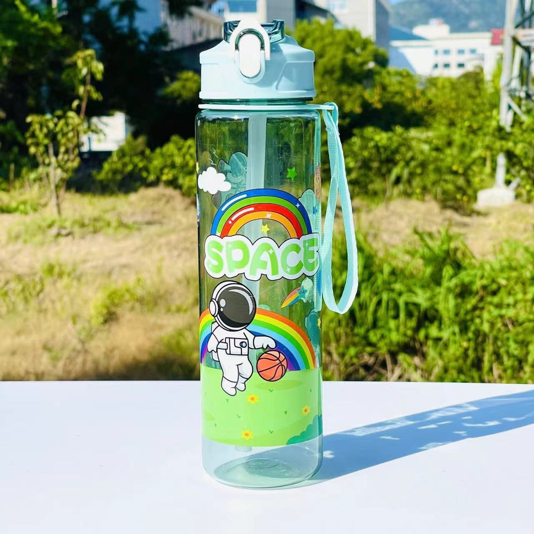 Damen Wasserflasche mit integriertem Strohhalm 6