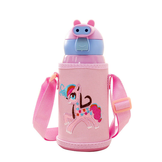 Damen Wasserflasche mit verspieltem Hasen-Design 4