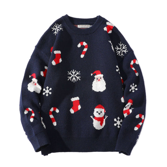 Damen Weihnachtspullover mit fröhlichen Motiven 0