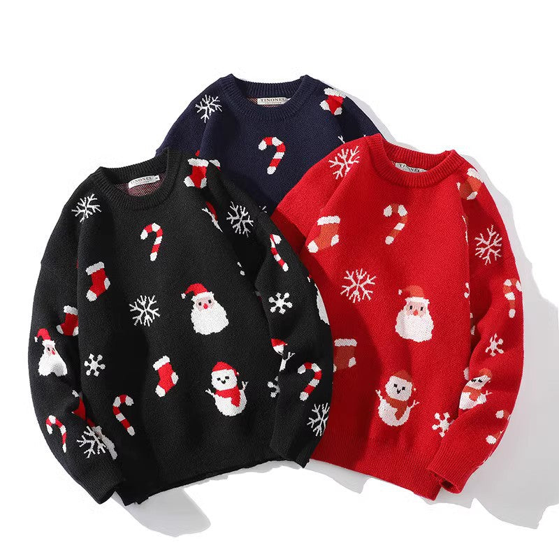 Damen Weihnachtspullover mit fröhlichen Motiven 2