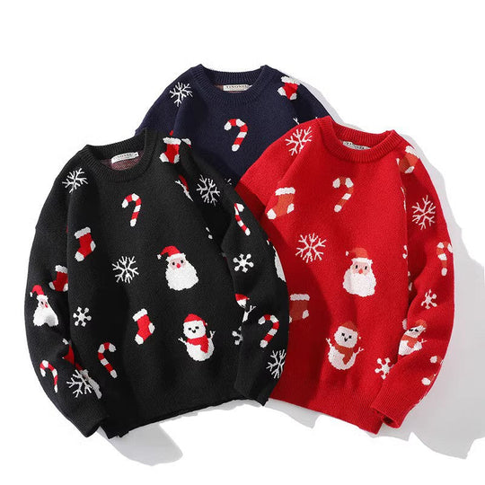 Damen Weihnachtspullover mit fröhlichen Motiven 2