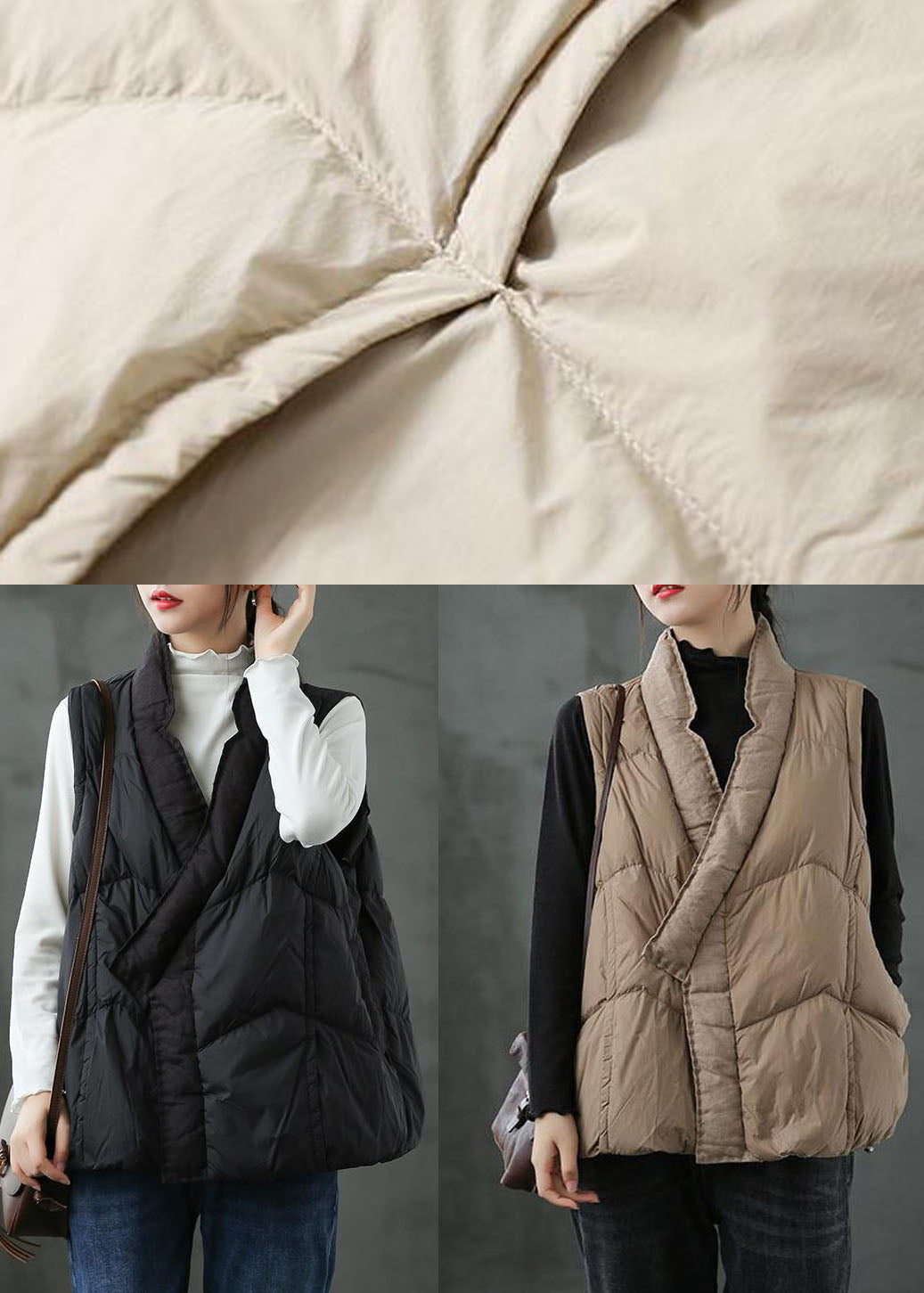 Damen Winter-Pufferweste Schwarz 4