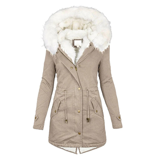 Damen Winterjacke Gefüttert Stilvoll 0