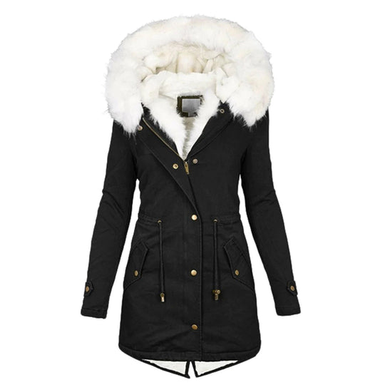 Damen Winterjacke Gefüttert Stilvoll 2