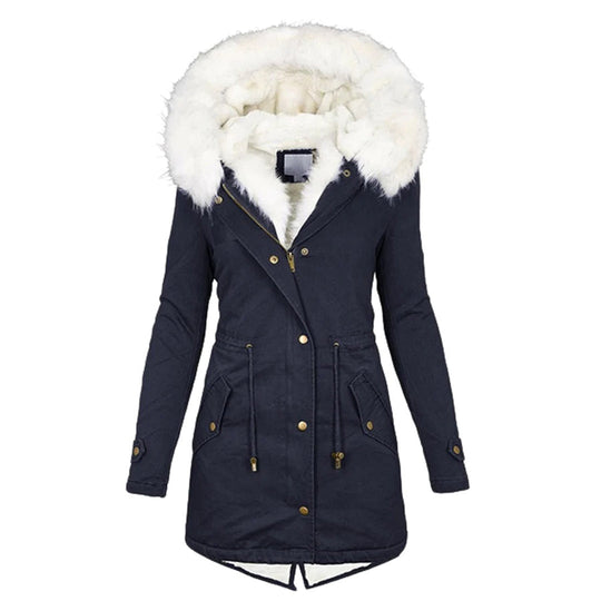 Damen Winterjacke Gefüttert Stilvoll 3