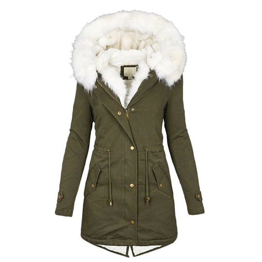 Damen Winterjacke Gefüttert Stilvoll 5
