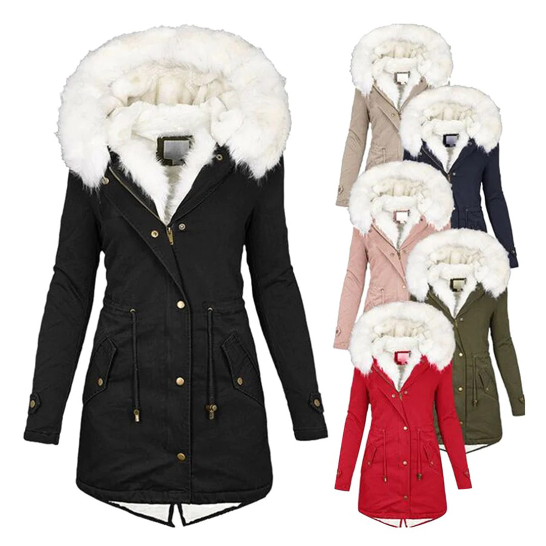 Damen Winterjacke Gefüttert Stilvoll 6