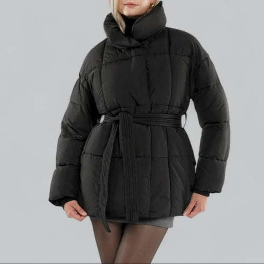 Damen Winterjacke Gürtelstil 1