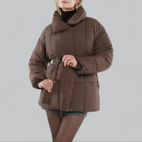Damen Winterjacke Gürtelstil 4