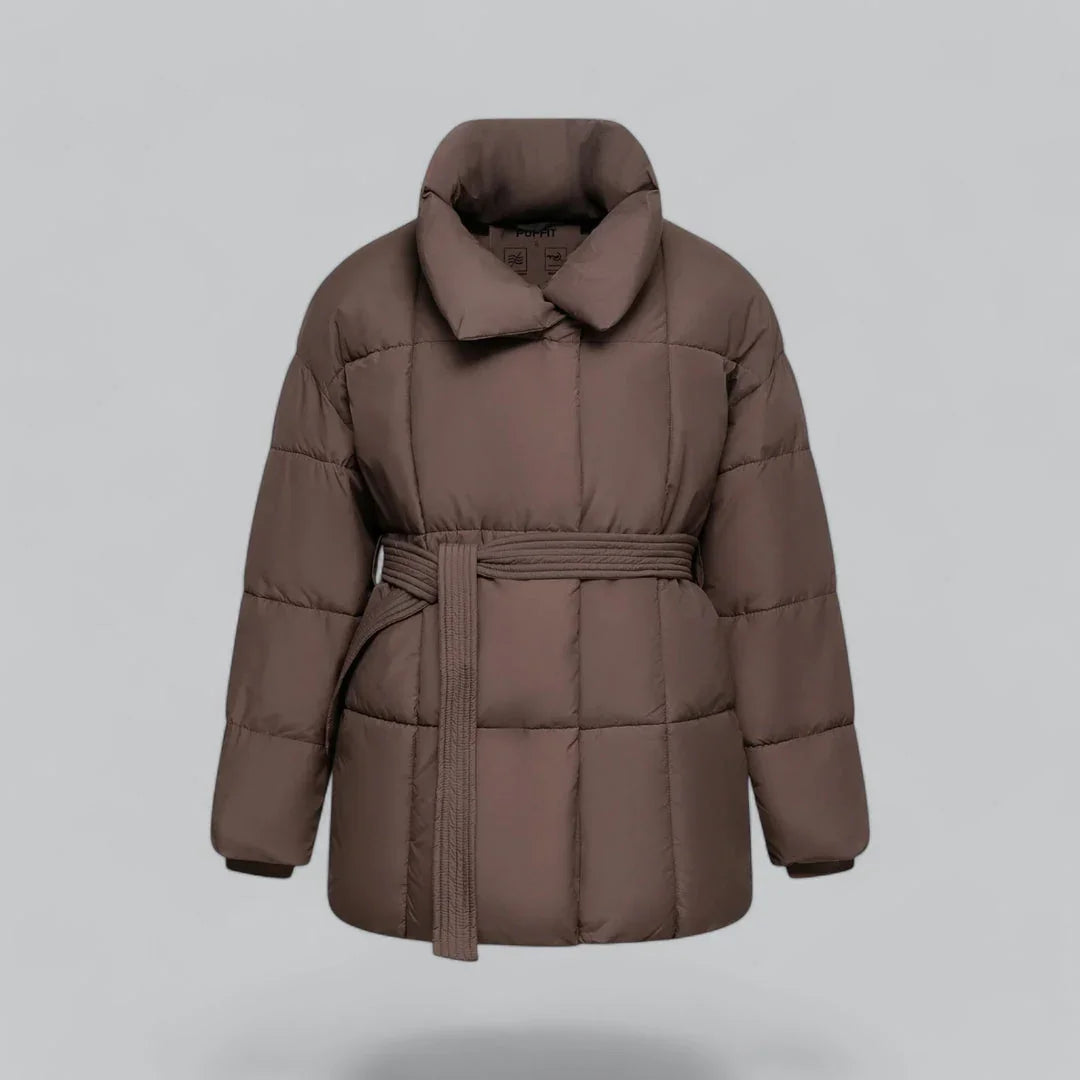Damen Winterjacke Gürtelstil 5