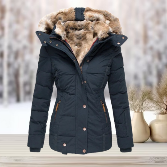 Damen Winterjacke mit abnehmbarer Kapuze 4