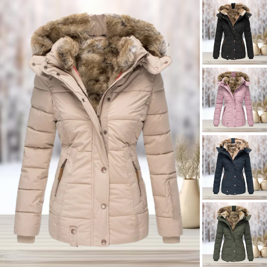 Damen Winterjacke mit abnehmbarer Kapuze 6