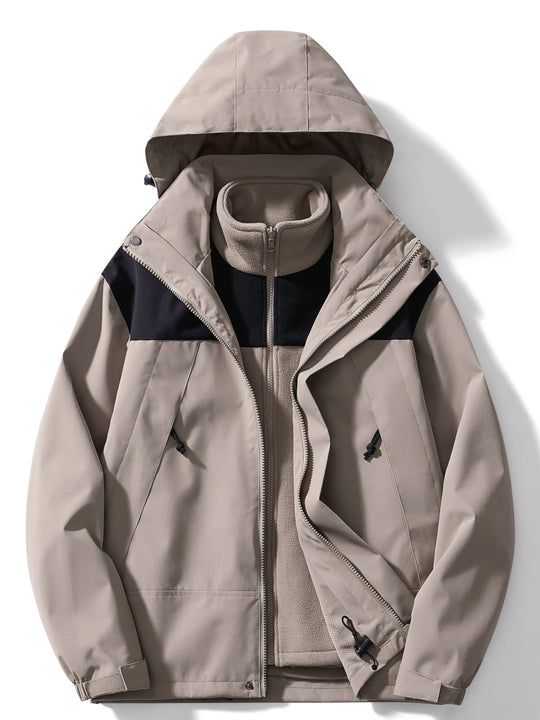 Damen Wintermantel 3-in-1 mit Kapuze 2