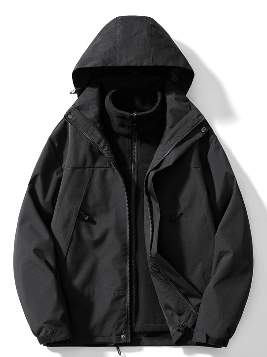 Damen Wintermantel 3-in-1 mit Kapuze 4