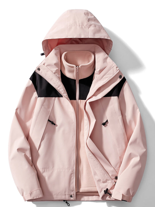 Damen Wintermantel 3-in-1 mit Kapuze 6