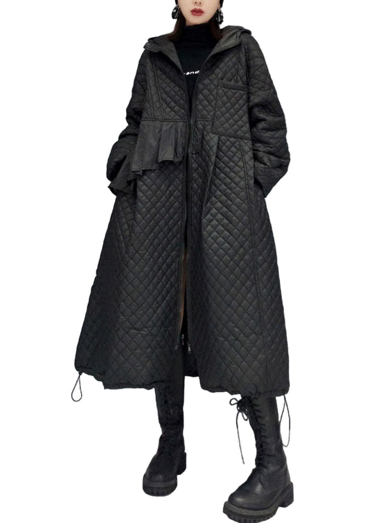Damen Wintermantel mit Kapuze und Taschen 0