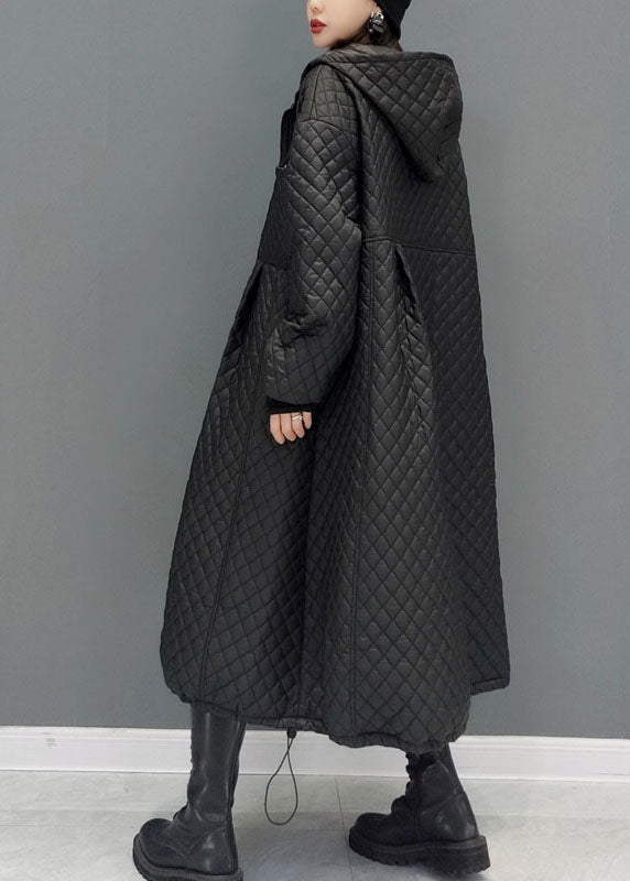 Damen Wintermantel mit Kapuze und Taschen 3