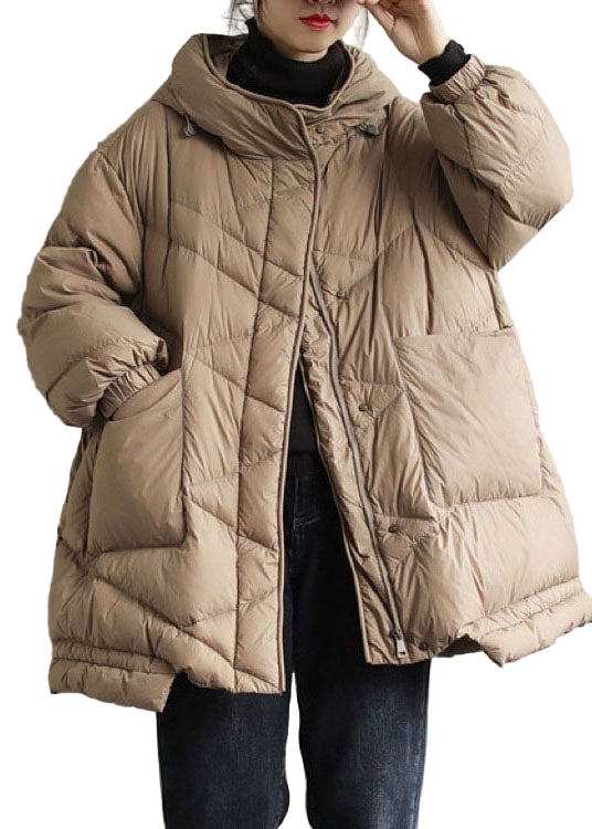 Damen Wintermantel mit Kapuze und Taschen für kalte Tage 2