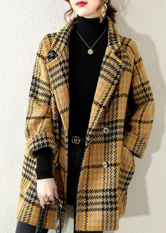 Damen Wintermantel mit Peter-Pan-Kragen im Boho-Stil 2