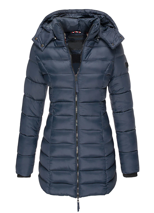 Damen Wintermantel mit Tailliertem Design 1