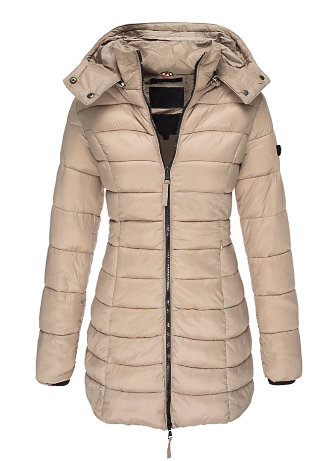 Damen Wintermantel mit Tailliertem Design 2