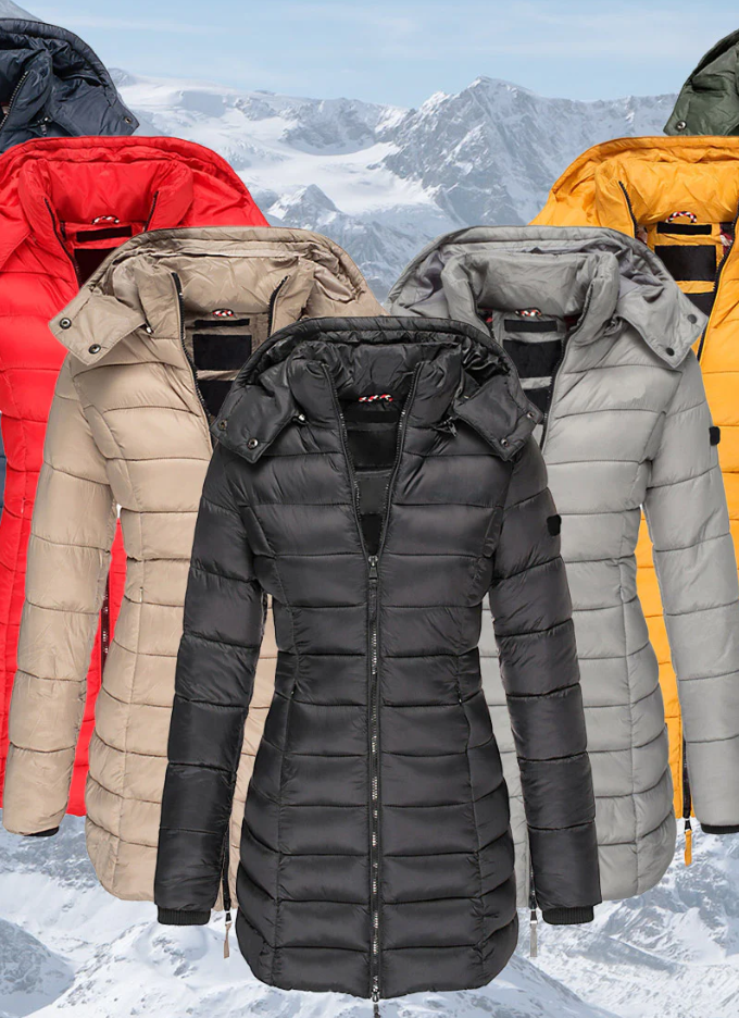 Damen Wintermantel mit Tailliertem Design 6