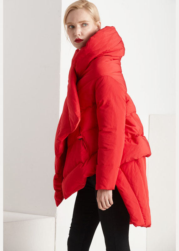 Damen Wintermantel mit asymmetrischem Design 2