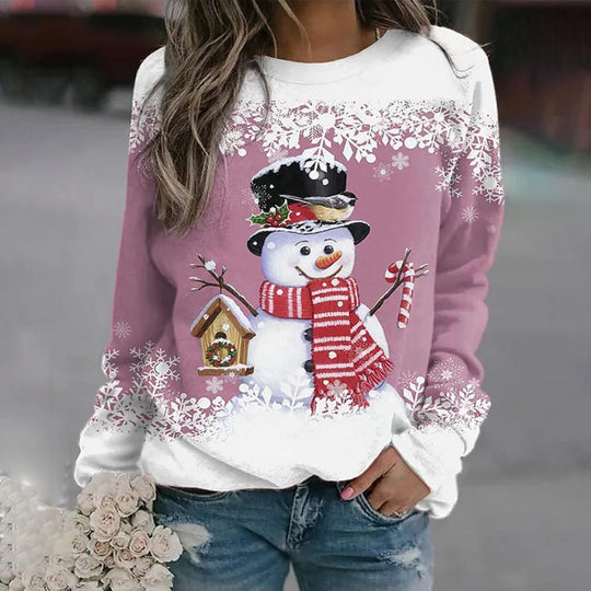 Damen Winterpullover mit Rundhalsausschnitt 2