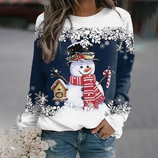 Damen Winterpullover mit Rundhalsausschnitt 3