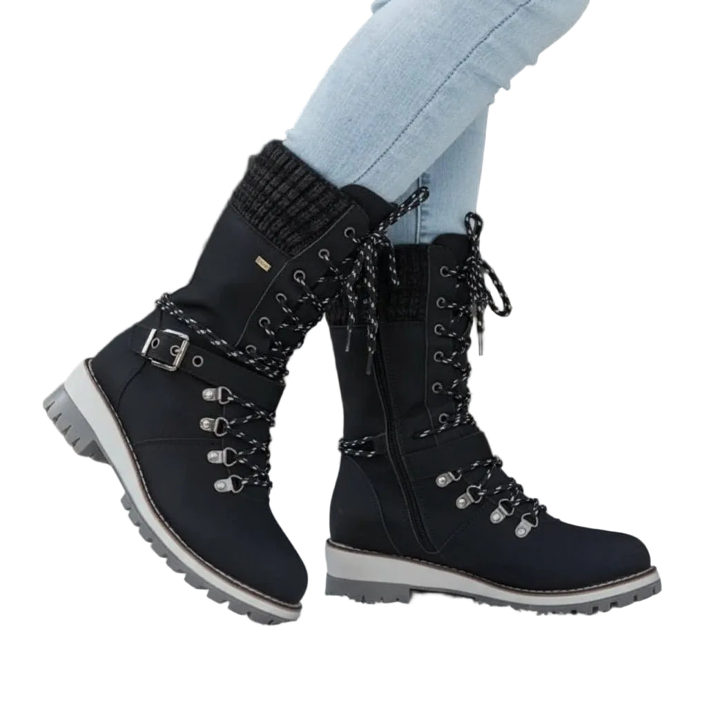 Damen Winterstiefel Wasserdicht mit Isolierfutter für kalte Tage 0