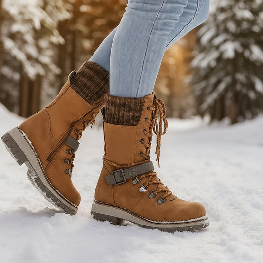 Damen Winterstiefel Wasserdicht mit Isolierfutter für kalte Tage 3