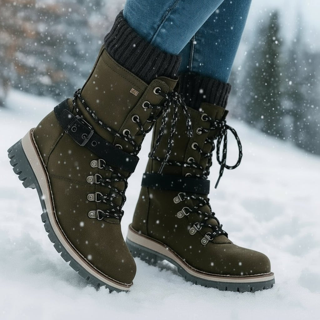 Damen Winterstiefel Wasserdicht mit Isolierfutter für kalte Tage 4
