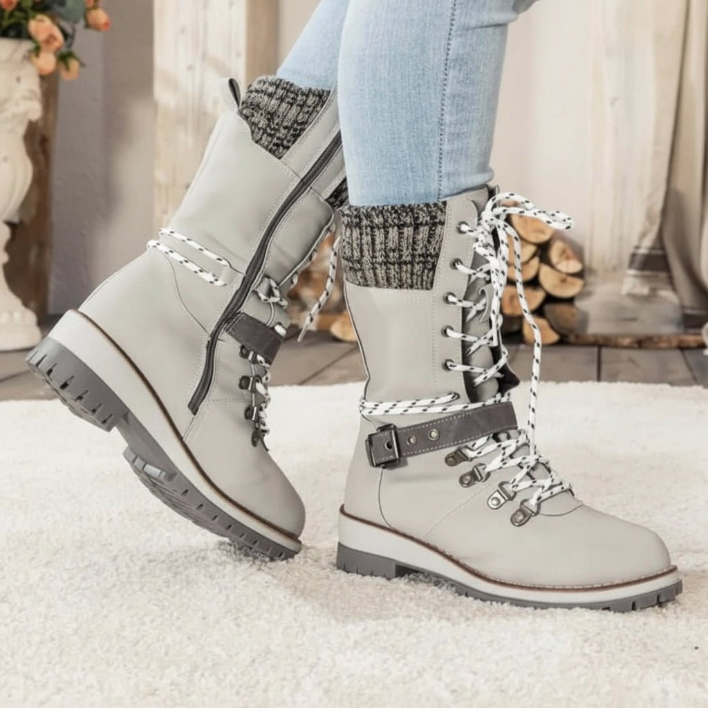 Damen Winterstiefel Wasserdicht mit Isolierfutter für kalte Tage 5