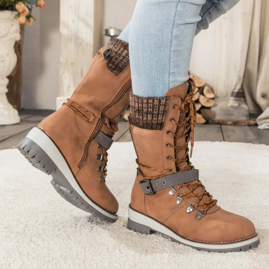 Damen Winterstiefel Wasserdicht mit Isolierfutter für kalte Tage 6