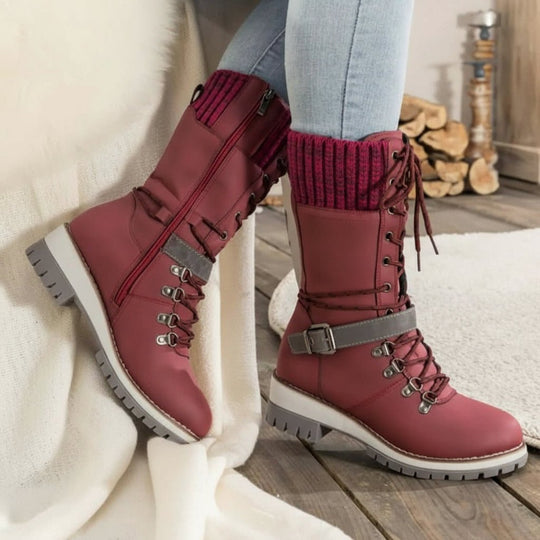 Damen Winterstiefel Wasserdicht mit Isolierfutter für kalte Tage 8