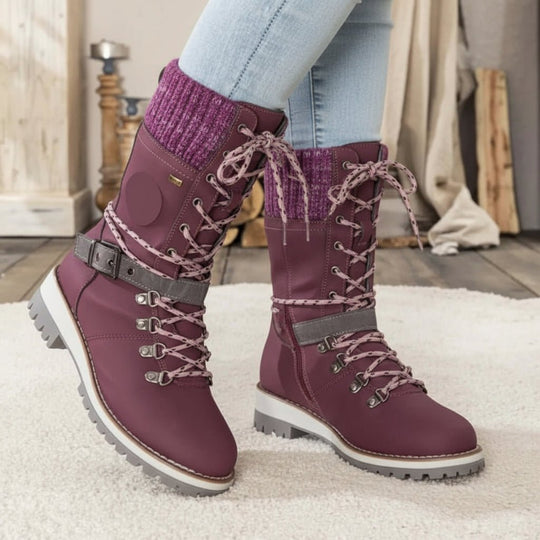 Damen Winterstiefel Wasserdicht mit Isolierfutter für kalte Tage 9