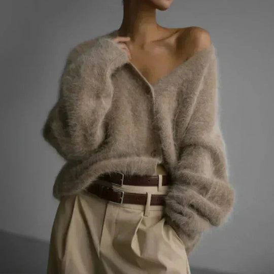 Damen Wolle Vest mit Knöpfen für Herbst und Winter 3